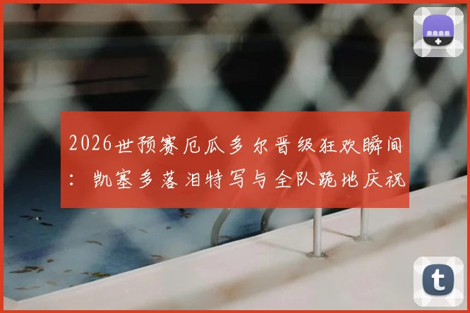 2026世预赛厄瓜多尔晋级狂欢瞬间：凯塞多落泪特写与全队跪地庆祝高清图集下载